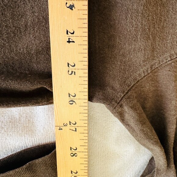 Carhartt Shirt Mens 2XL Brown Long Sleeve Pocket TShirt Logo Knit Brown - Picture 5 of 7